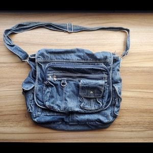 Denim Messenger Bag